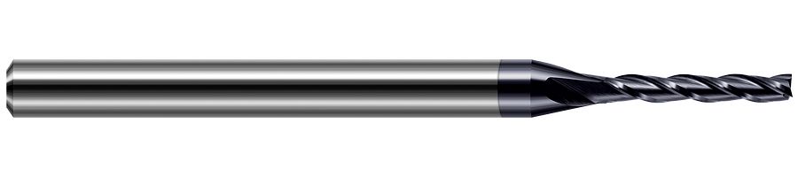 Picture of Harvey Tool 31859-C3 .059 Dia Carbide5x Long Flute EM, AlTiN End Mill Standard Flute Standard Helix Carbide AlTiN Single End Square Sharp